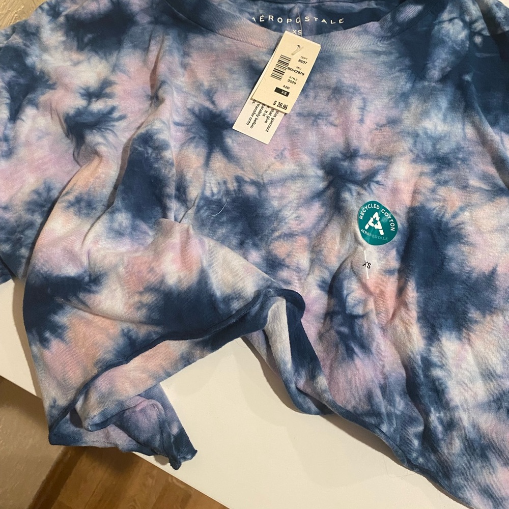 Aeropostale crop tie dye shirt